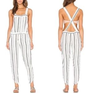 Boys + Arrows Clyde Jumpsuit Striped White Beach Romper